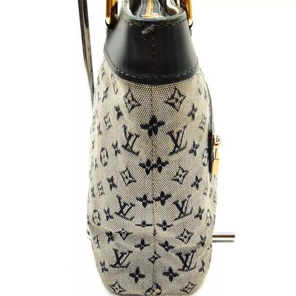 Authentic Louis Vuitton LV Hand Bag LucillePM Blue Monogram Mini Lin - Picture 7 of 17